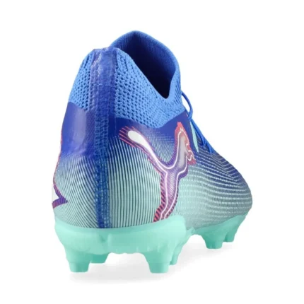 Puma Future 7 Pro FG/AG Formula - Bluemazing/Puma White/Electric Peppermint Kids - Image 6