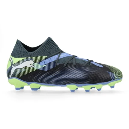 Puma Future 7 Pro FG/AG Lights Out - Gray Skies/Puma White/Fizzy Apple Kids - Image 1