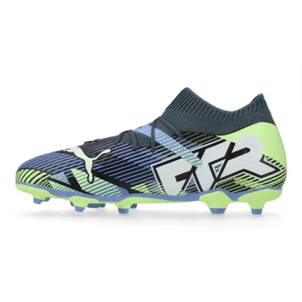 Puma Future 7 Pro FG/AG Lights Out - Gray Skies/Puma White/Fizzy Apple Kids - Image 3