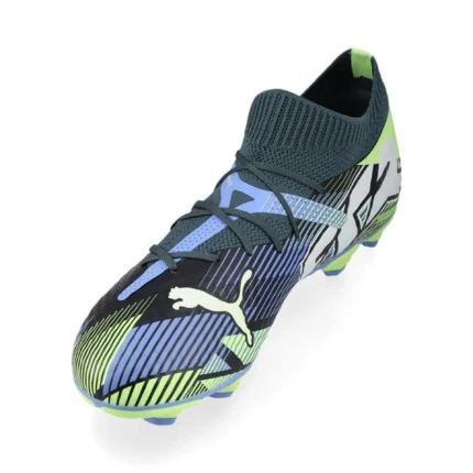 Puma Future 7 Pro FG/AG Lights Out - Gray Skies/Puma White/Fizzy Apple Kids - Image 7