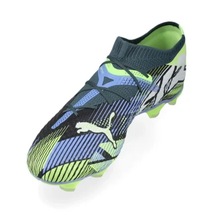 Puma Future 7 Pro + FG/AG Lights Out - Gray Skies/Puma White/Fizzy Apple - Image 7