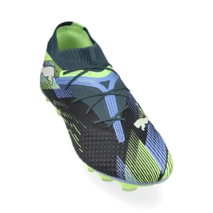 Puma Future 7 Pro + FG/AG Lights Out - Gray Skies/Puma White/Fizzy Apple - Image 5