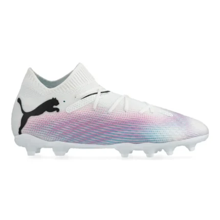 Puma Future 7 Pro FG/AG Phenomenal - White/Black/Poison Pink Kids - Image 1