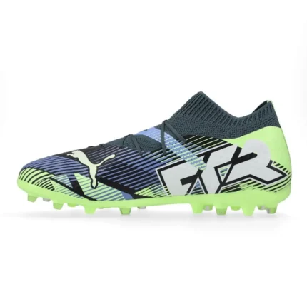 Puma Future 7 Pro MG Lights Out - Gray Skies/Puma White/Fizzy Apple - Image 3