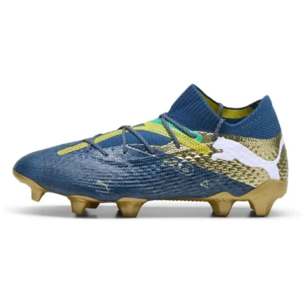 Puma Future 7 Ultimate FG/AG Njr Bna - Sailing Blue/Marine Blue/Pele Yellow/Grassy Green/Gold Limited Edition - Image 3