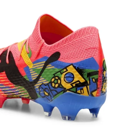 Puma Future 7 Ultimate FG/AG Njr Copa - Sunset Glow/Puma Black/Sun Stream/Puma Green/Bluemazing Limited Edition - Image 5