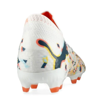 Puma Future 7 Ultimate FG/AG Njr Creativity - White/Ocean Tropic/Turquoise Surf/Hot Heat/Sun Stream Limited Edition - Image 6