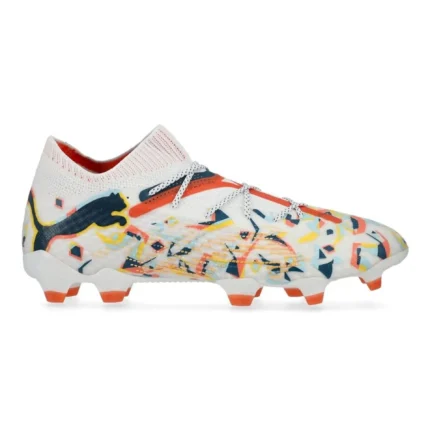 Puma Future 7 Ultimate FG/AG Njr Creativity - White/Ocean Tropic/Turquoise Surf/Hot Heat/Sun Stream Limited Edition - Image 1