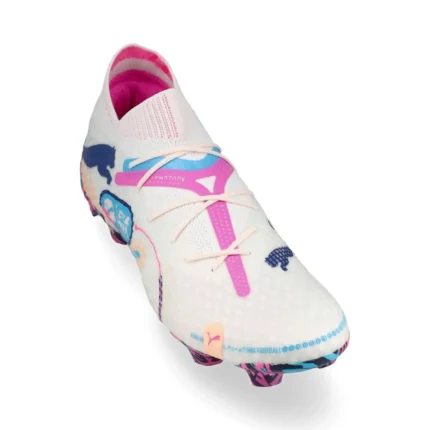Puma Future 7 Ultimate FG/AG Volume Up - White/Luminous Blue/Poison Pink/Fizzy Melon/Bluemazing - Image 5