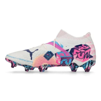 Puma Future 7 Ultimate FG/AG Volume Up - White/Luminous Blue/Poison Pink/Fizzy Melon/Bluemazing - Image 3
