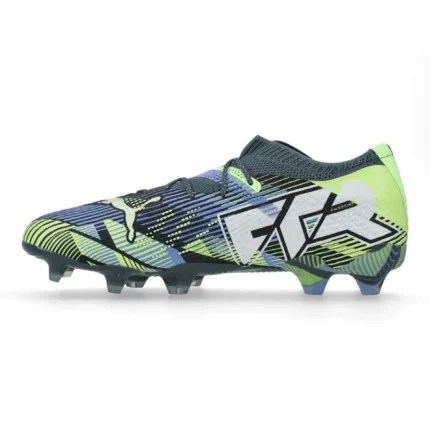 Puma Future 7 Ultimate Low FG/AG Lights Out - Gray Skies/Puma White/Fizzy Apple - Image 3