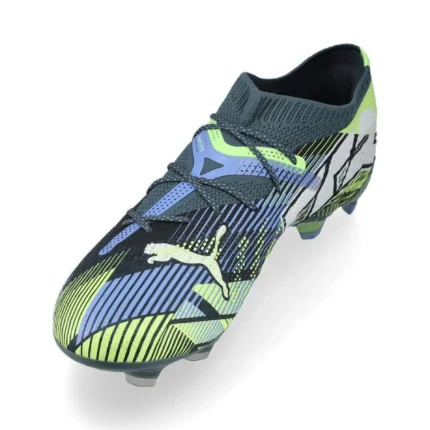 Puma Future 7 Ultimate Low FG/AG Lights Out - Gray Skies/Puma White/Fizzy Apple - Image 7