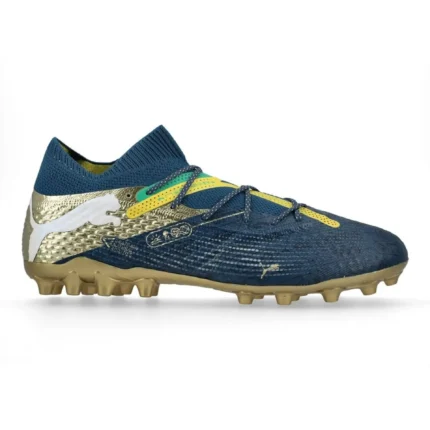 Puma Future 7 Ultimate MG Njr Bna - Sailing Blue/Marine Blue/Pele Yellow/Grassy Green/Gold Limited Edition - Image 1