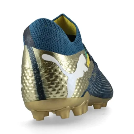 Puma Future 7 Ultimate MG Njr Bna - Sailing Blue/Marine Blue/Pele Yellow/Grassy Green/Gold Limited Edition - Image 6