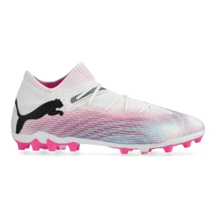 Puma Future 7 Ultimate MG Phenomenal - White/Black/Poison Pink - Image 1