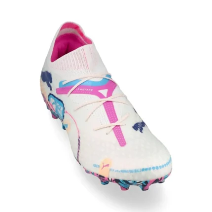 Puma Future 7 Ultimate MG Volume Up - White/Luminous Blue/Poison Pink/Fizzy Melon/Bluemazing - Image 5
