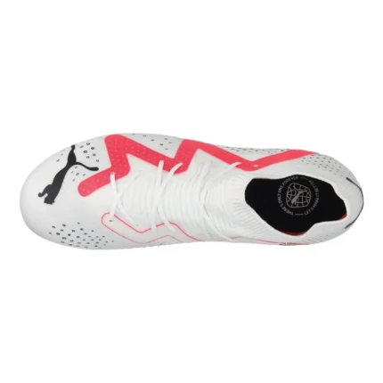 Puma Future Match FG/AG Breakthrough - White/Black/Fire Orchid Kids - Image 4