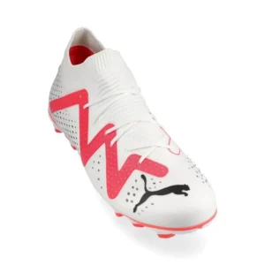 Puma Future Match FG/AG Breakthrough - White/Black/Fire Orchid Kids - Image 5