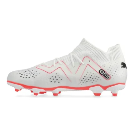 Puma Future Match FG/AG Breakthrough - White/Black/Fire Orchid Kids - Image 3