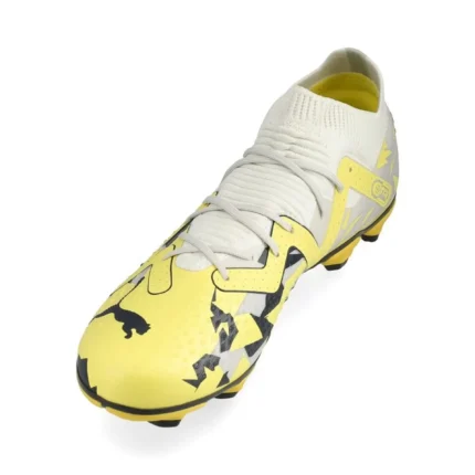 Puma Future Match FG/AG Voltage - Sedate Gray/Asphalt/Yellow Blaze Kids - Image 7