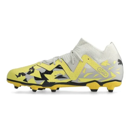 Puma Future Match FG/AG Voltage - Sedate Gray/Asphalt/Yellow Blaze Kids - Image 3