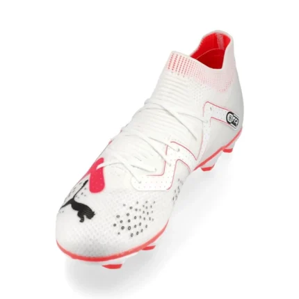 Puma Future Pro FG/AG Breakthrough - White/Black/Fire Orchid Kids - Image 7