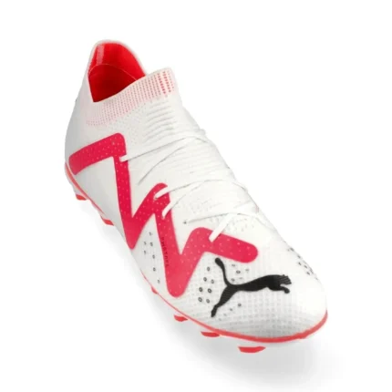 Puma Future Pro FG/AG Breakthrough - White/Black/Fire Orchid Kids - Image 5
