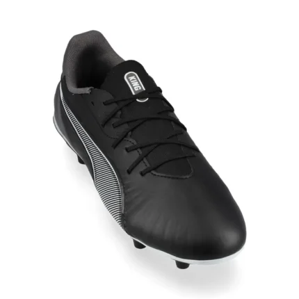 Puma King Match FG/AG Eclipse - Black/White/Cool Dark Gray Kids - Image 5
