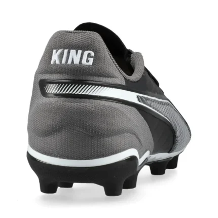 Puma King Match FG/AG Eclipse - Black/White/Cool Dark Gray Kids - Image 6