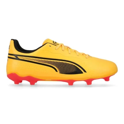 Puma King Match FG/AG Forever Faster - Sun Stream/Puma Black/Sunset Glow Kids - Image 1