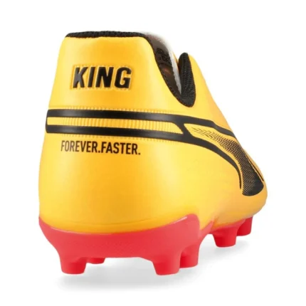 Puma King Match FG/AG Forever Faster - Sun Stream/Puma Black/Sunset Glow Kids - Image 6