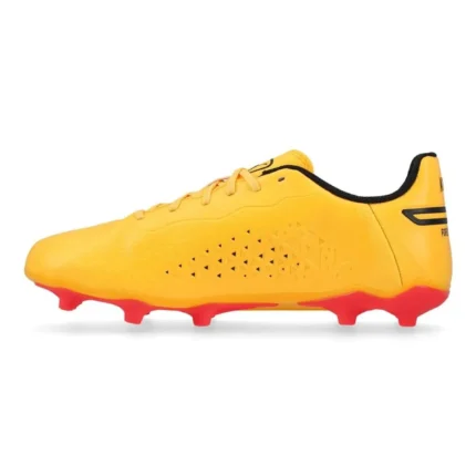 Puma King Match FG/AG Forever Faster - Sun Stream/Puma Black/Sunset Glow Kids - Image 3