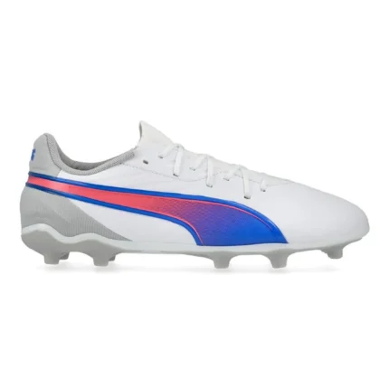 Puma King Match FG/AG Formula - White/Bluemazing/Flat Light Gray Kids - Image 1