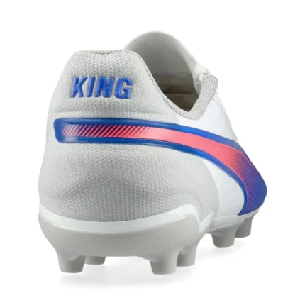 Puma King Match FG/AG Formula - White/Bluemazing/Flat Light Gray Kids - Image 6