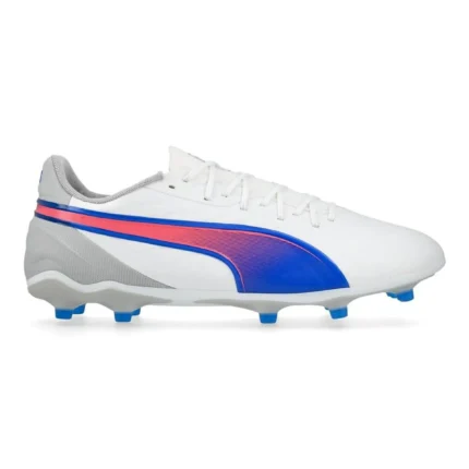 Puma King Match FG/AG Formula - White/Bluemazing/Flat Light Gray - Image 1