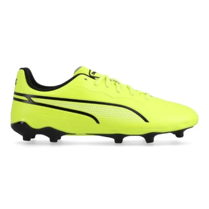 Puma King Match FG/AG Phenomenal - Electric Lime/Puma Black/Poison Pink Kids - Image 1