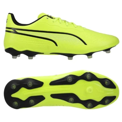 Puma King Match FG/AG Phenomenal - Electric Lime/Puma Black - Image 8