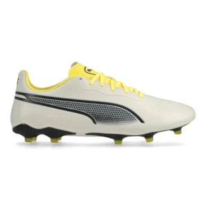 Puma King Match FG/AG Voltage - Alpine Snow/Asphalt/Yellow Blaze - Image 1