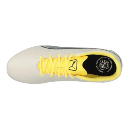 Puma King Match FG/AG Voltage - Alpine Snow/Asphalt/Yellow Blaze - Image 4