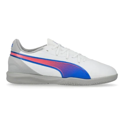 Puma King Match IT Formula - White/Bluemazing/Flat Light Gray Kids - Image 1