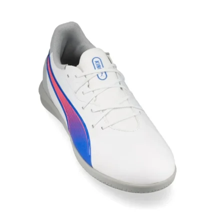 Puma King Match IT Formula - White/Bluemazing/Flat Light Gray Kids - Image 5