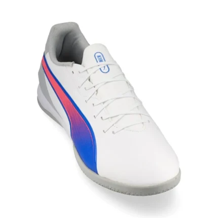 Puma King Match IT Formula - White/Bluemazing/Flat Light Gray - Image 5