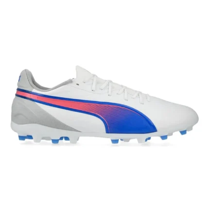Puma King Match MG Formula - White/Bluemazing/Flat Light Gray - Image 1