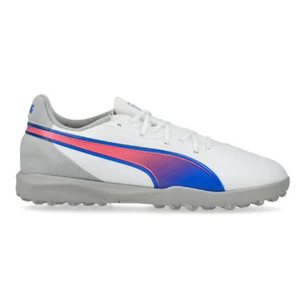 Puma King Match TT Formula - White/Bluemazing/Flat Light Gray Kids - Image 1