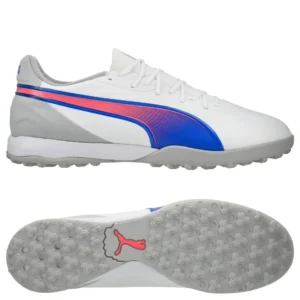 Puma King Match TT Formula - White/Bluemazing/Flat Light Gray - Image 2