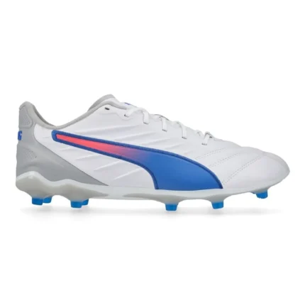 Puma King Pro FG/AG Formula - White/Bluemazing/Flat Light Gray - Image 1