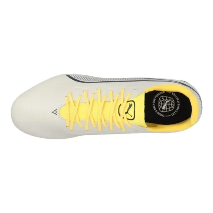 Puma King Pro FG/AG Voltage - Alpine Snow/Asphalt/Yellow Blaze - Image 4