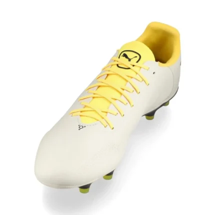 Puma King Pro FG/AG Voltage - Alpine Snow/Asphalt/Yellow Blaze - Image 7