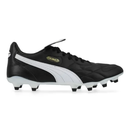 Puma King Top FG/AG - Black/White/Puma Gold - Image 1