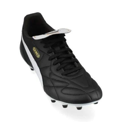 Puma King Top FG/AG - Black/White/Puma Gold - Image 5